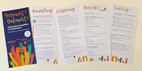 Flyer Kinderbetreuungsplätze